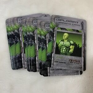 Avalon Hill Hasbro 2007 Risk 2210 AD Replacement ‎ 22 Diplomat Command Cards